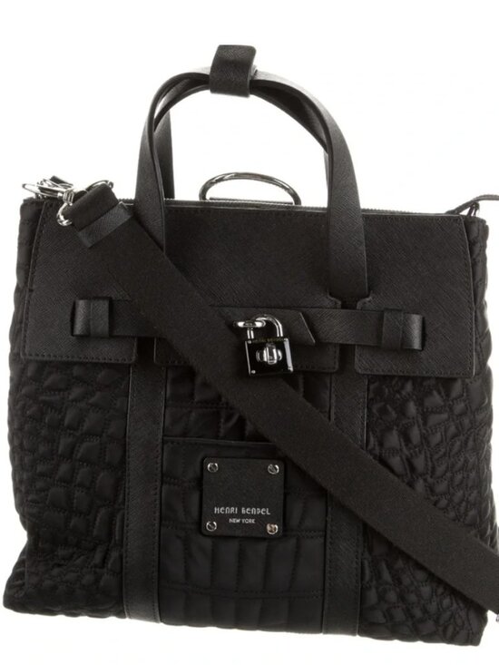 henri bendel Handbags - HENRI BENDEL Mini QUILTED JETSETTER BLACK silver hardware